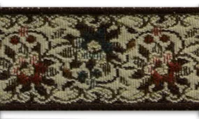 1 1/2" Floral Swag Woven Tapestry Jacquard Trim