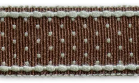 1 1/2" Milk Chocolate Dotted Grosgrain Ribbon