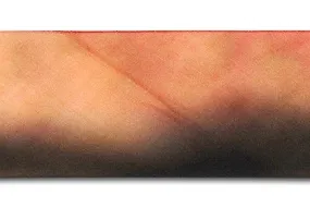 1 1/2" Peaches & Chocolate Hand/Dyed Silk Ribbon (Made in USA)
