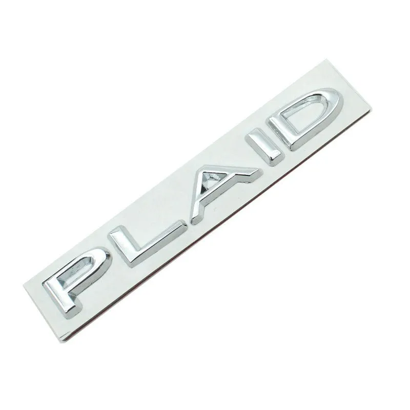 3D Metal Rear Trunk Sticker Emblem Sticker for Tesla Model 3/Y/S/X