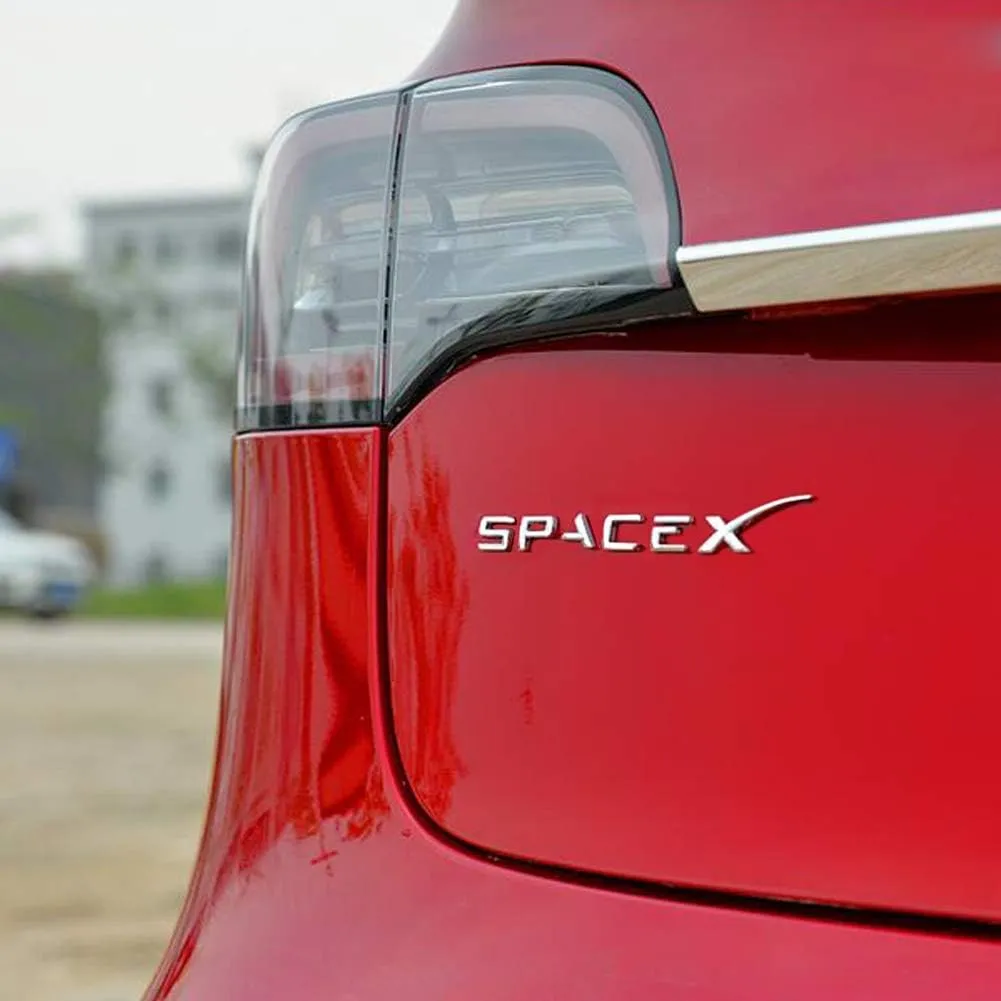 3D Metal Rear Trunk Sticker Emblem Sticker for Tesla Model 3/Y/S/X