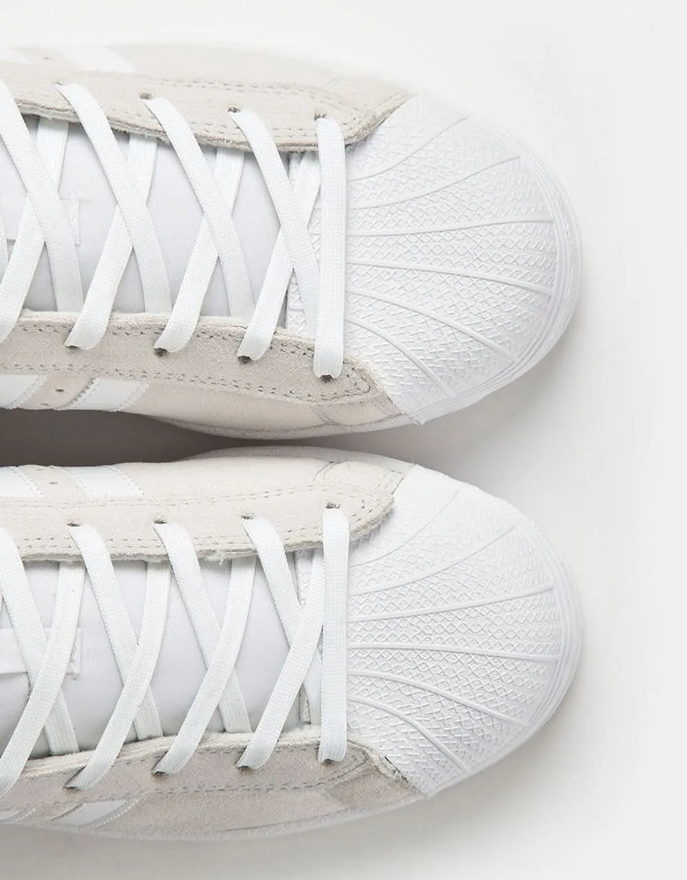 adidas Pro Shell ADV Skate Shoes - Crystal White/White/Team Royal Blue