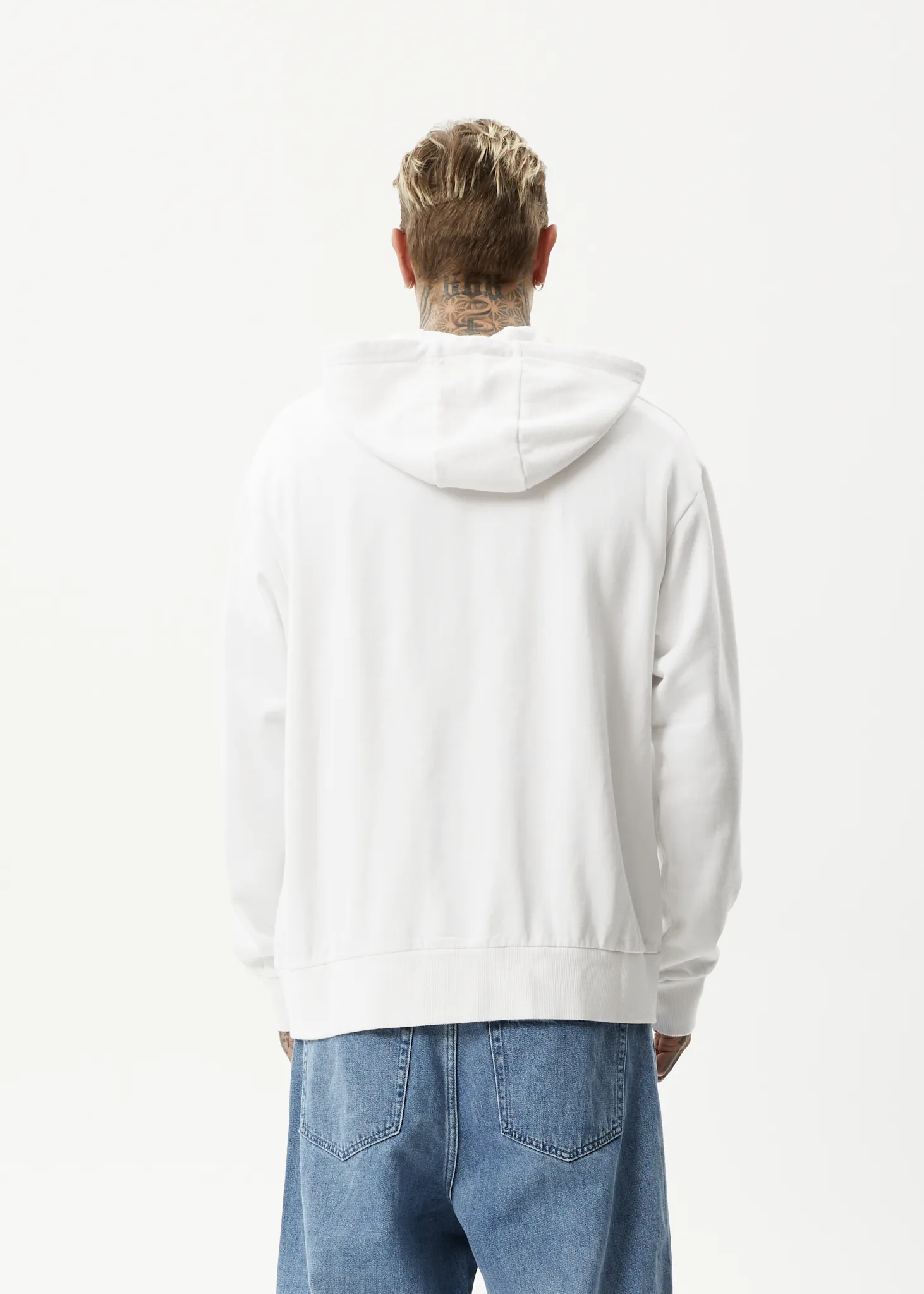AFENDS Mens Credits - Hoodie - White