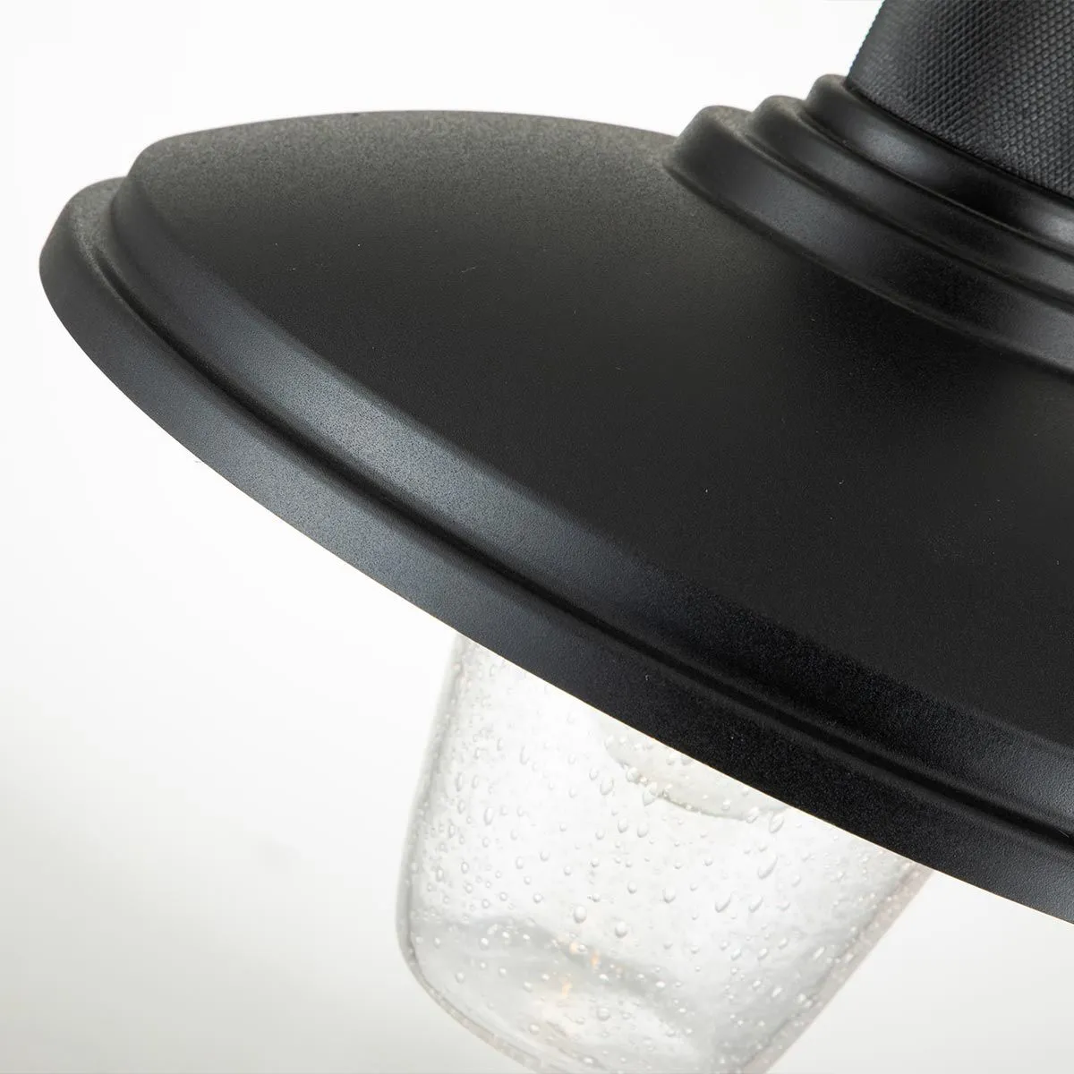 Allenbury 1 Light Outdoor Pendant - Textured Black IP44 E27