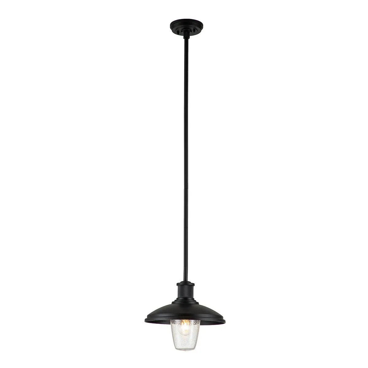 Allenbury 1 Light Outdoor Pendant - Textured Black IP44 E27