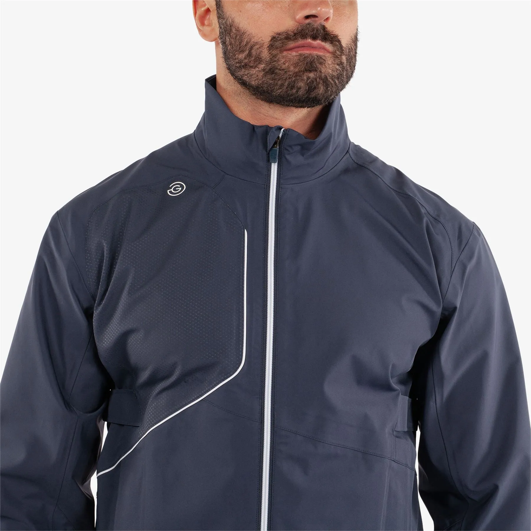 Ames PERTEX Waterproof Jacket Navy/White - AW24