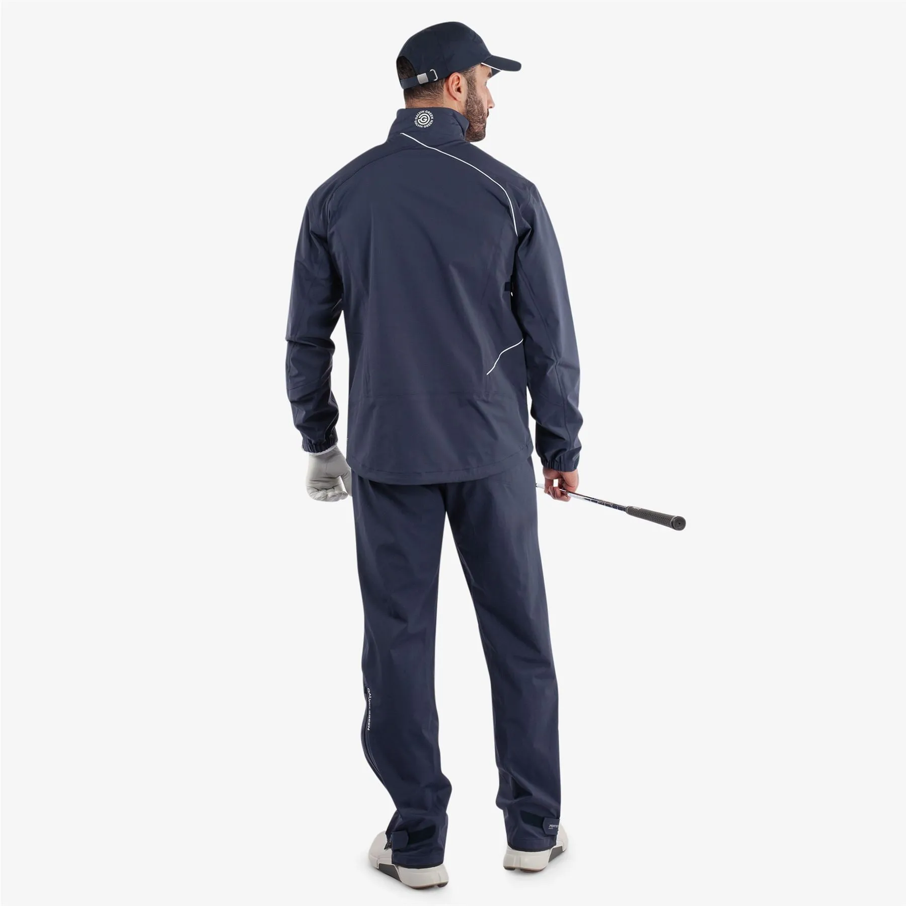 Ames PERTEX Waterproof Jacket Navy/White - AW24