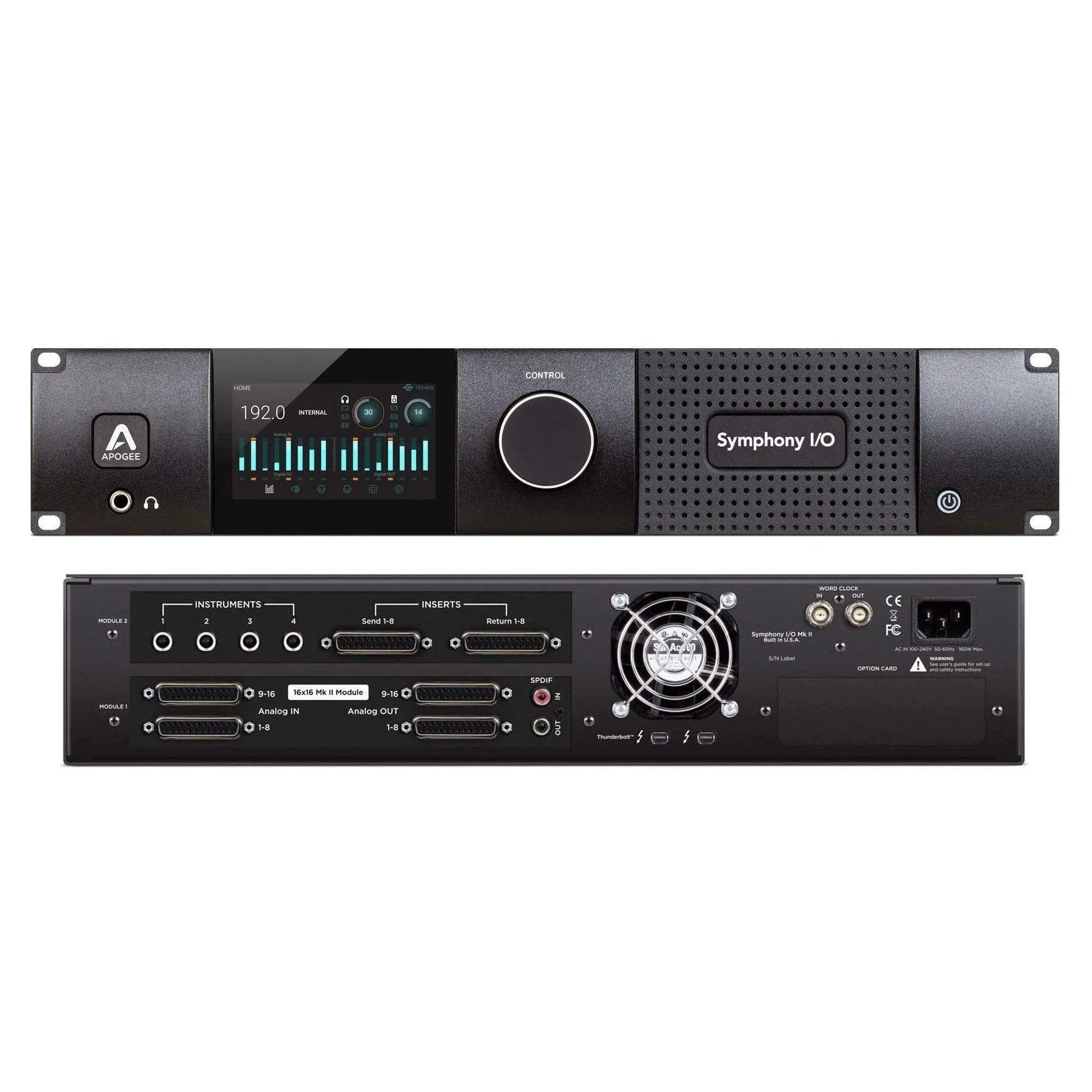 Apogee Symphony I/O MKII Thunderbolt Chassis with 16 Analog In   16 Analog Out