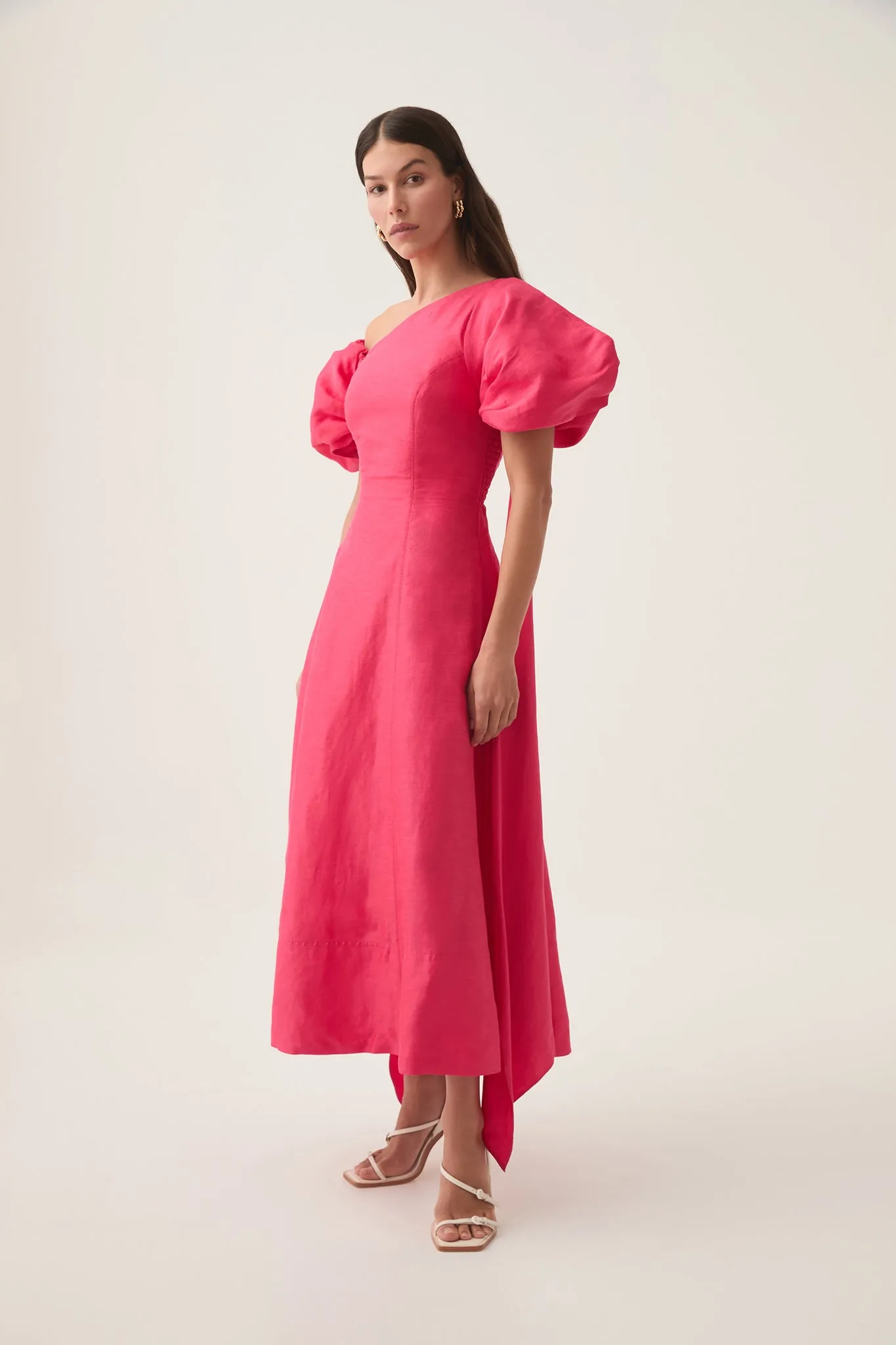 Arista Tulip Sleeve Midi Dress