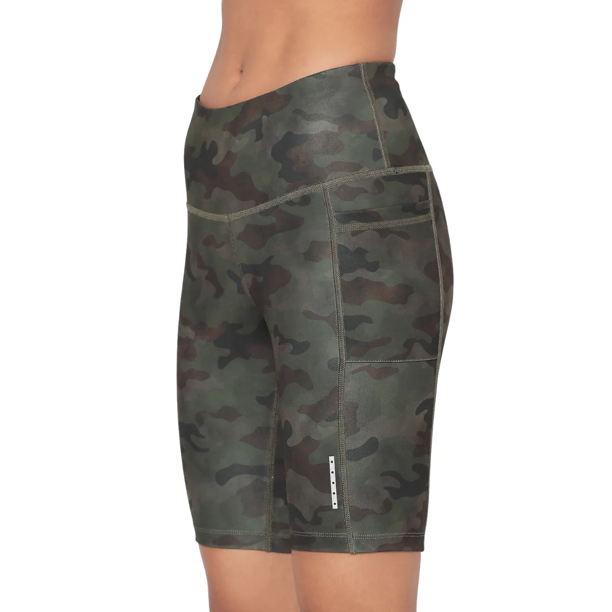 Army Camo Biker Shorts & Action Bra