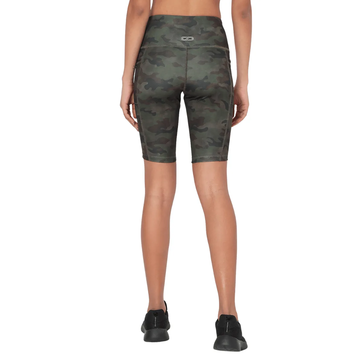 Army Camo Biker Shorts & Action Bra