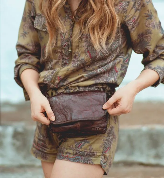 Bed Stu "Ziggy" Teak Rustic Handbag