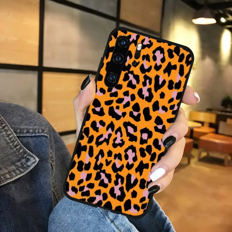 Bright Leopard Print Phone Case For Huawei