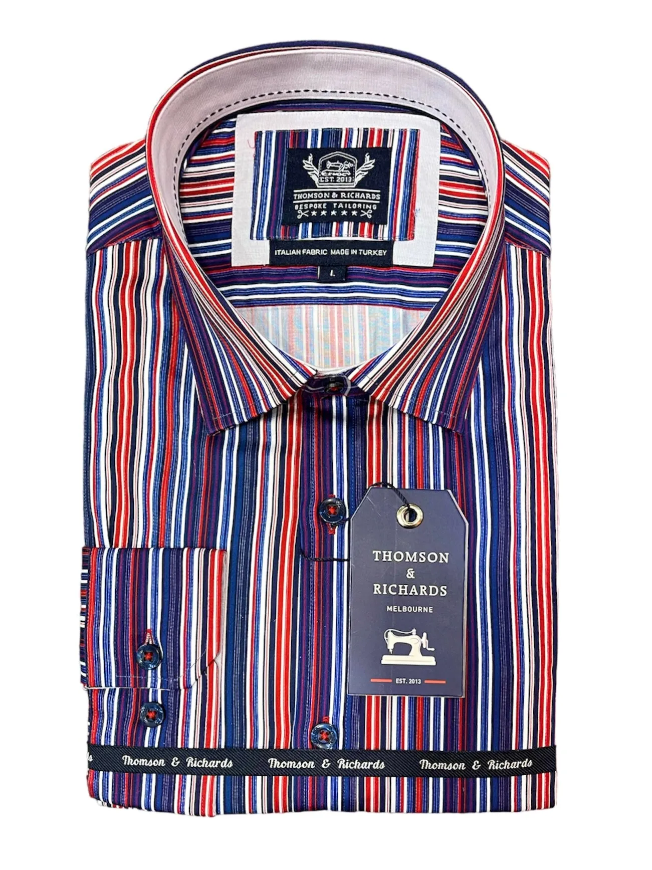 Broken Twill Barcode L/S Casual Shirt