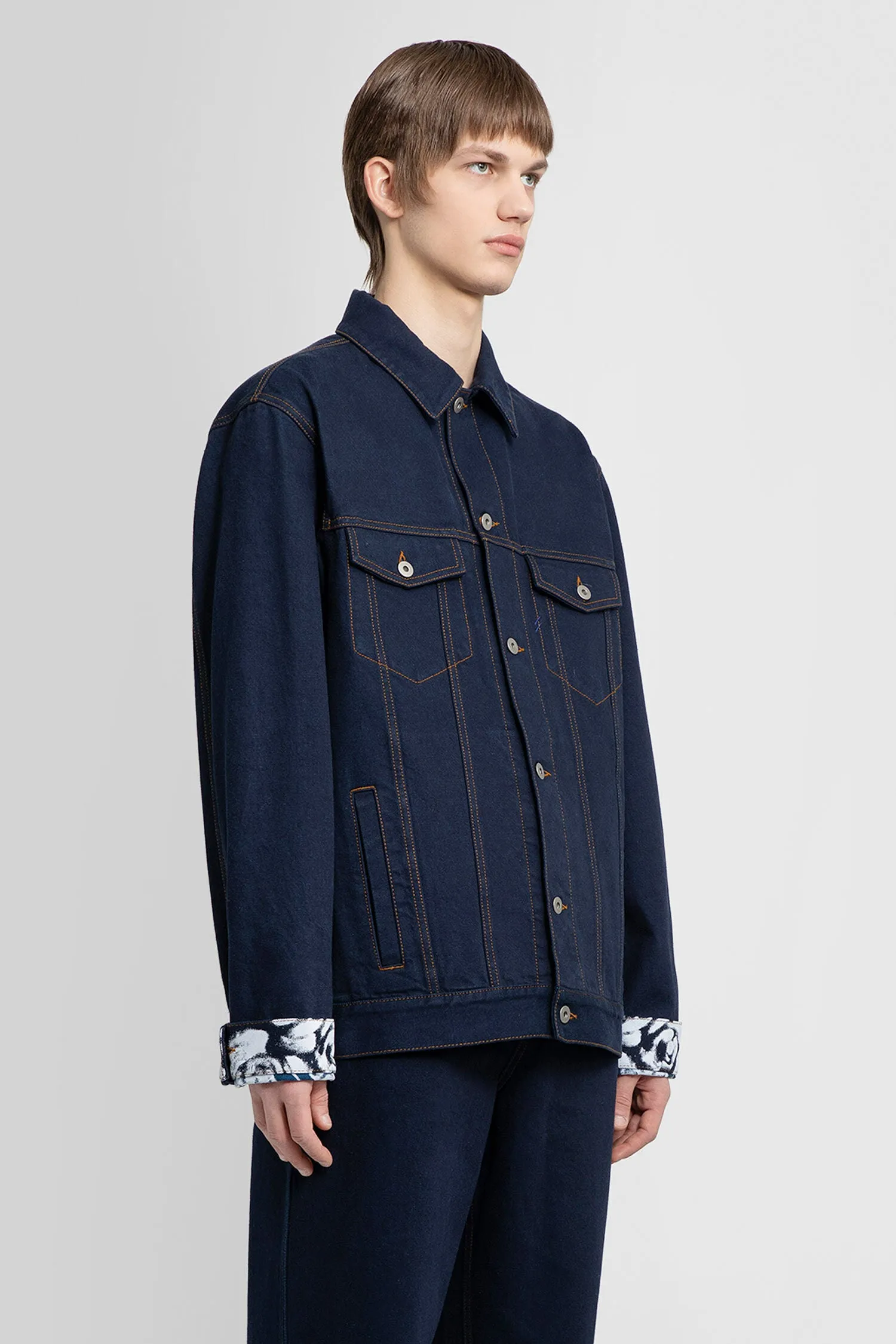BURBERRY MAN BLUE JACKETS