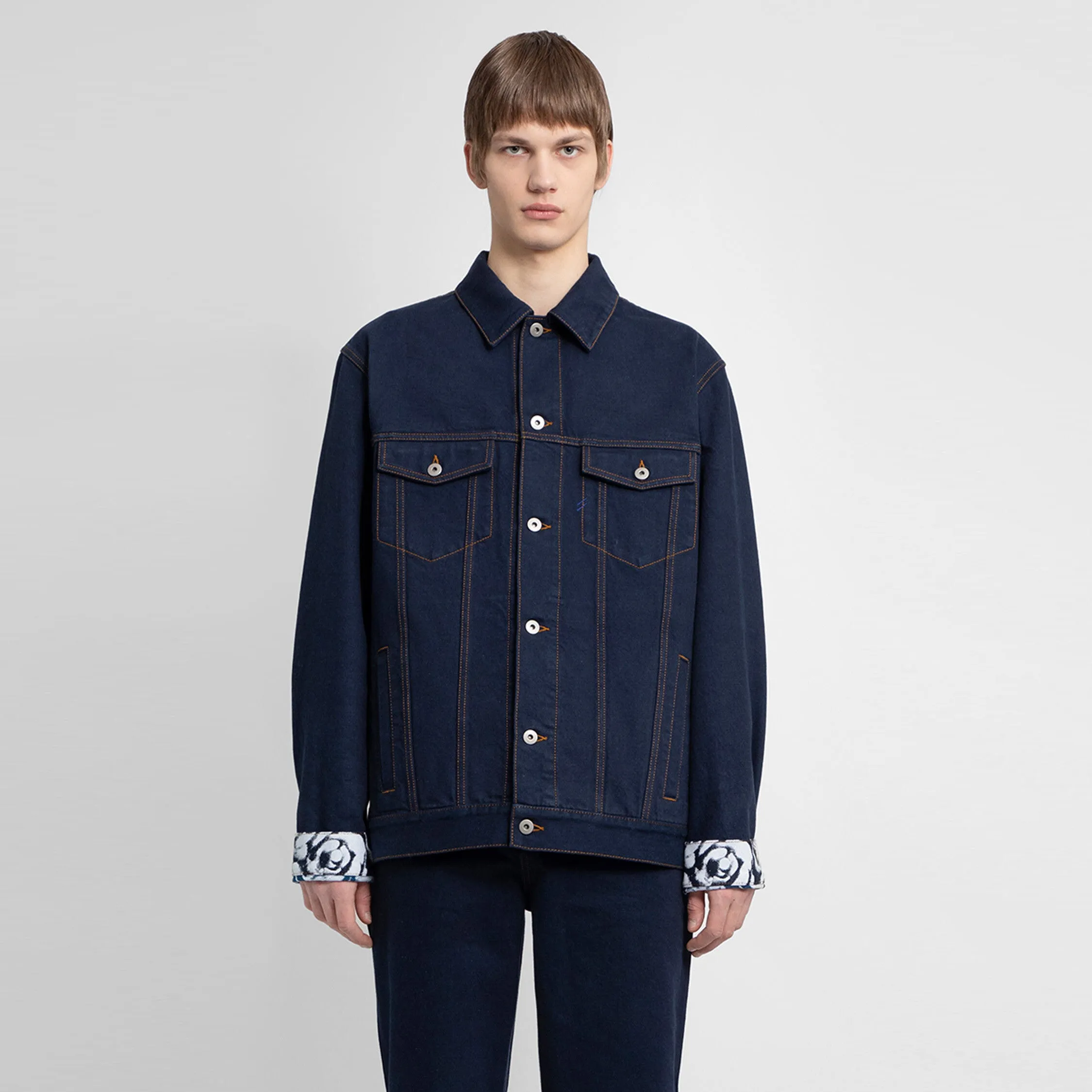 BURBERRY MAN BLUE JACKETS