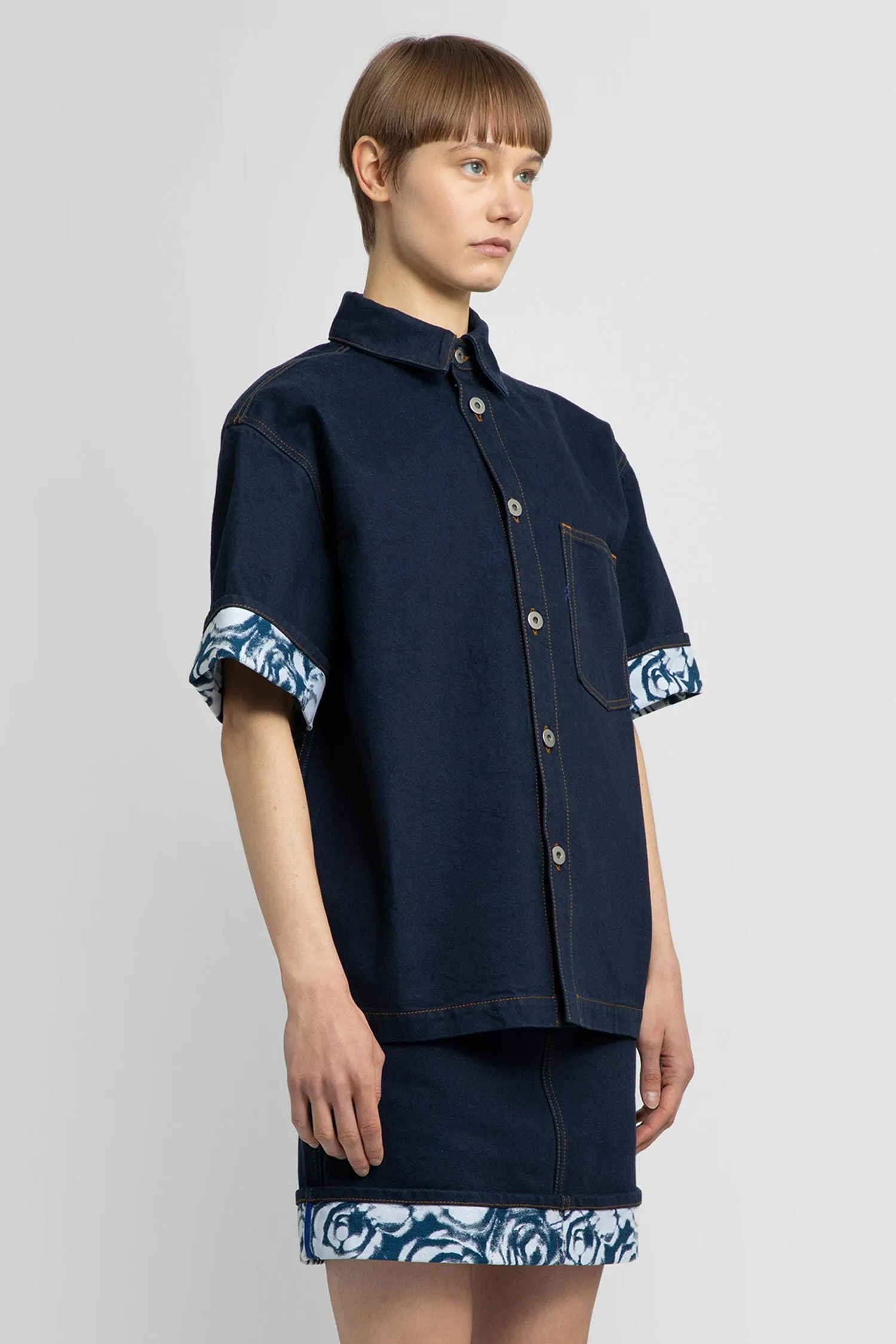 BURBERRY WOMAN BLUE SHIRTS