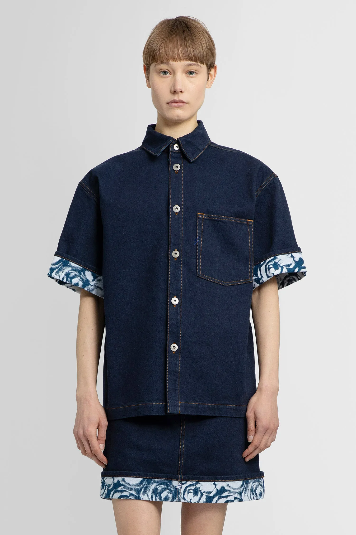 BURBERRY WOMAN BLUE SHIRTS
