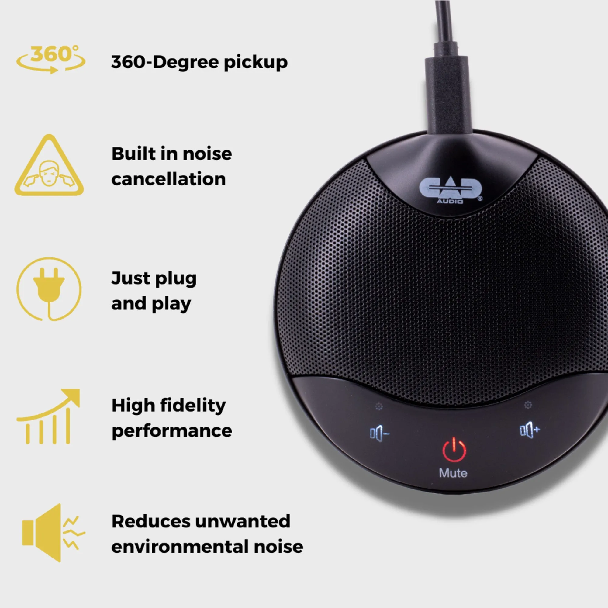 CAD Audio U5 USB Boundary Omnidirectional Condenser Microphone
