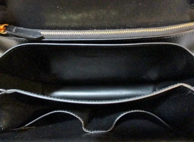 CELINE MEDIUM FLAP BAG Leather LEOPARD BLACK Purse NWT