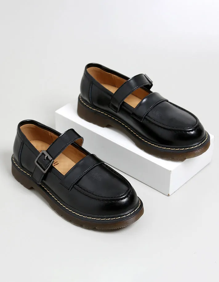 [Clearance]Spring Handmade Vintage Mary Jane Shoes (Size 38)