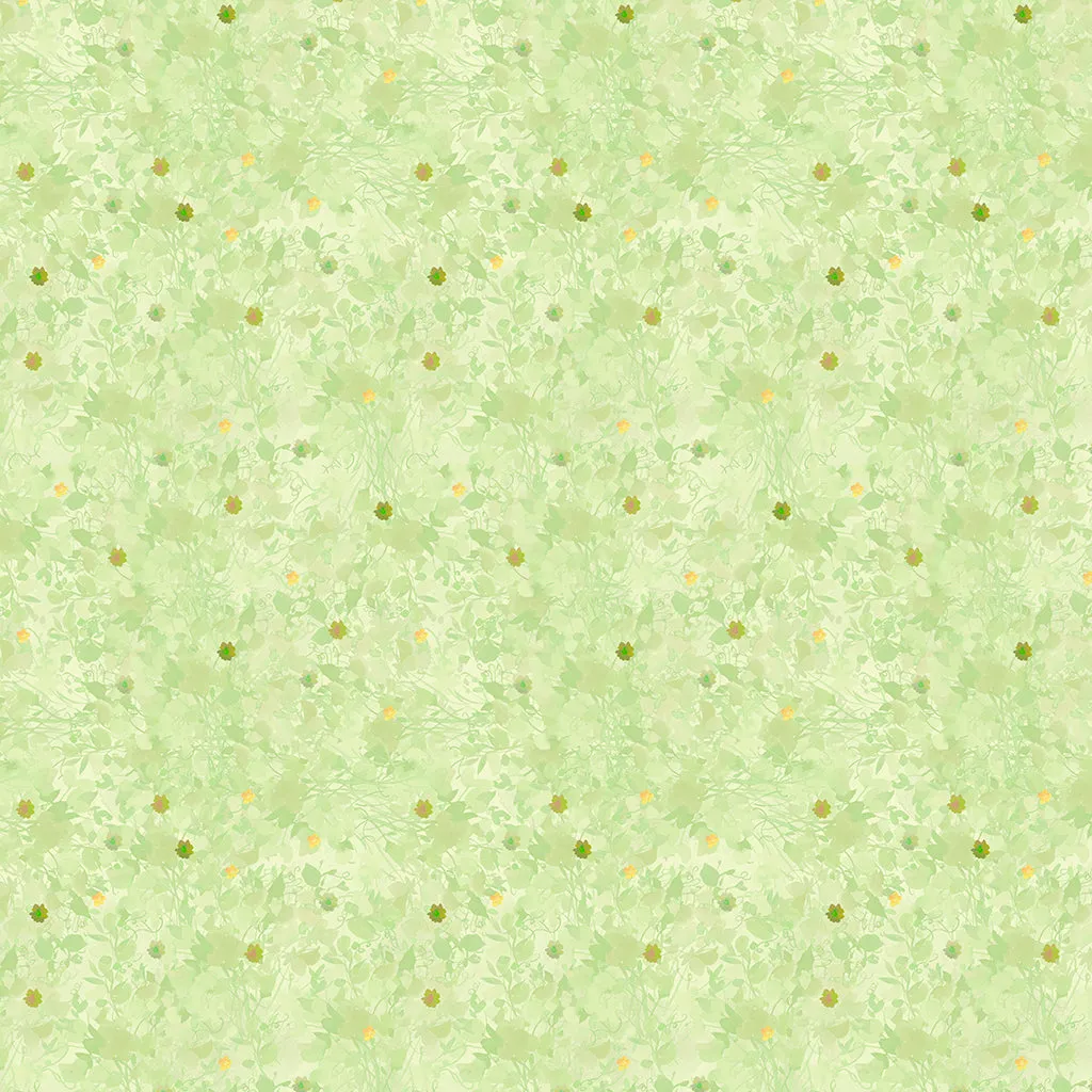 Clothworks Digital - Garden Fresh Y4261 23 Light Olive Foliage By The Yard