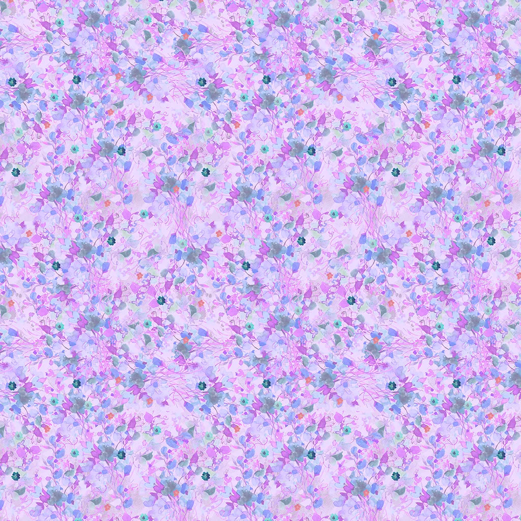 Clothworks Digital - Garden Fresh Y4261 26 Light Purple Foliage By The Yard
