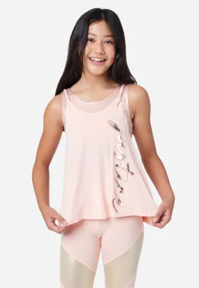 Collection X by Justice Graphic Layered Tank