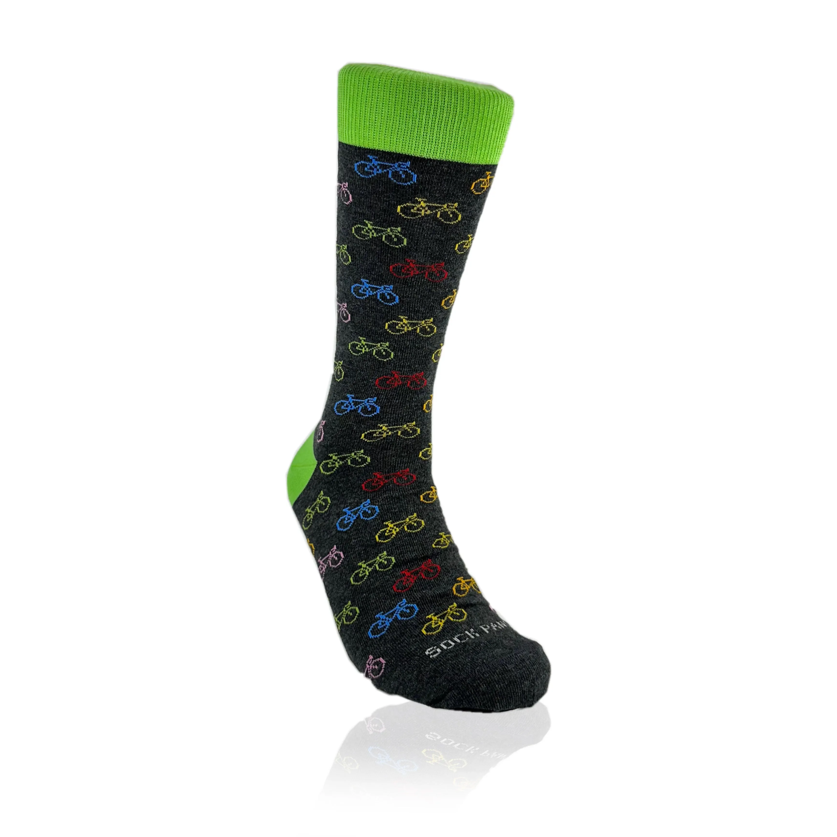 Colorful Bicycle Pattern Socks from the Sock Panda (Adult Large - Men's Shoe Sizes 8-12)