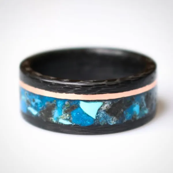 Custom Carbon Fiber Glowstone Ring