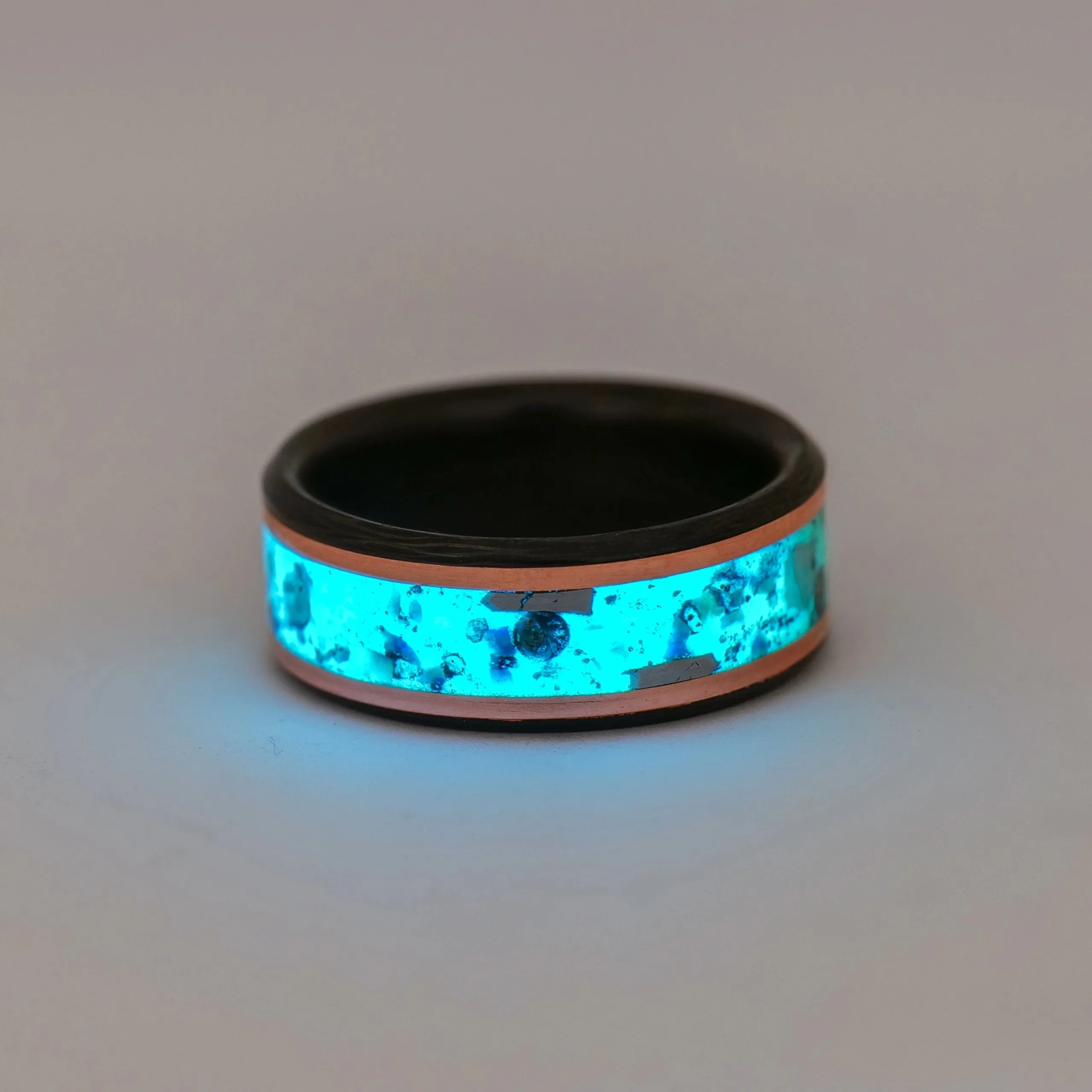 Custom Carbon Fiber Glowstone Ring