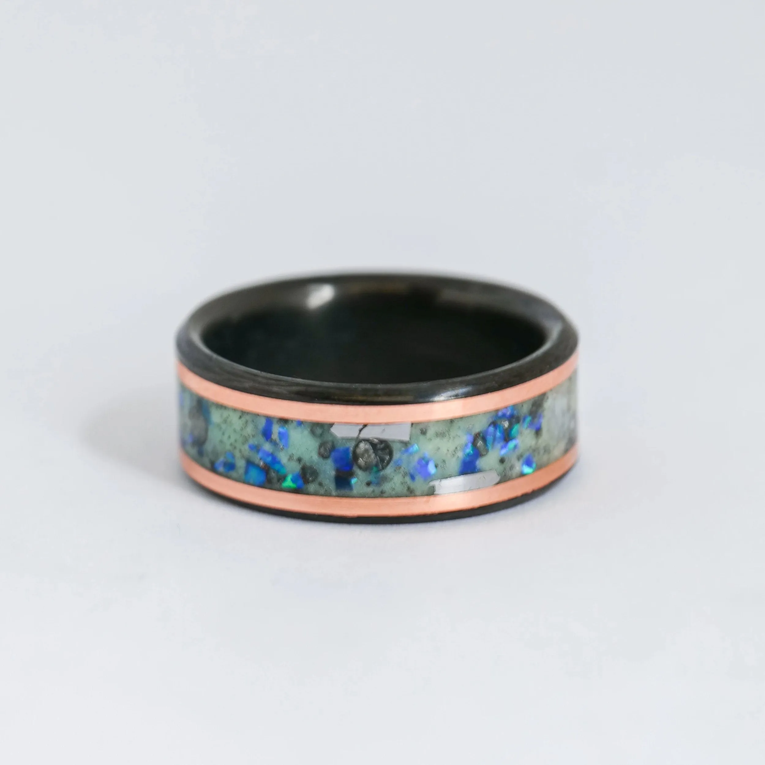 Custom Carbon Fiber Glowstone Ring