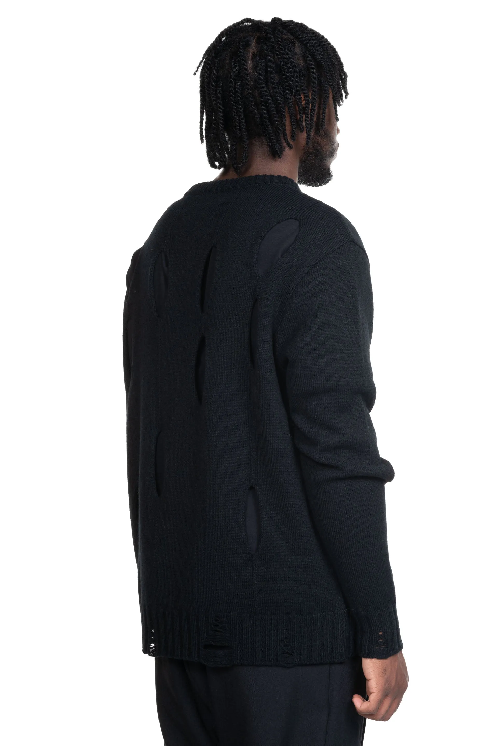 Diamond Oversized Sweater Black