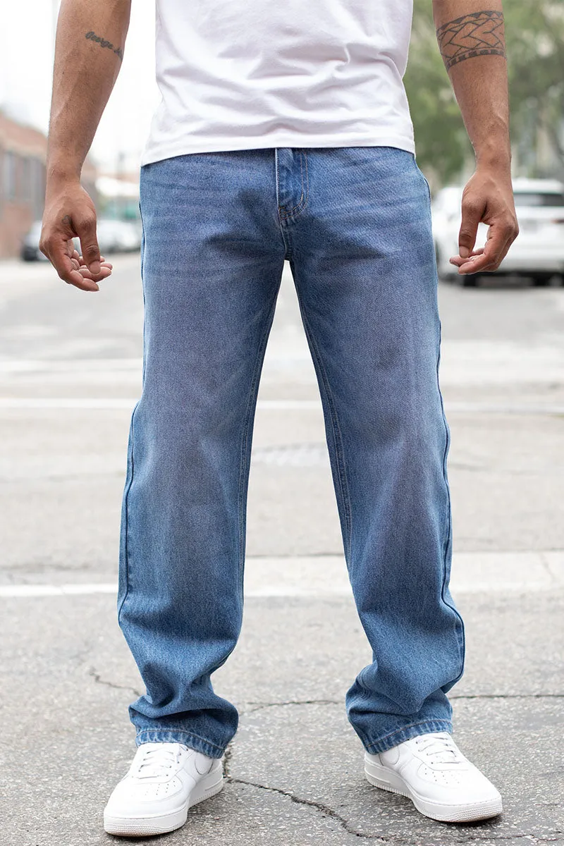 DL999 Essential Baggy Denim Jeans (Open)