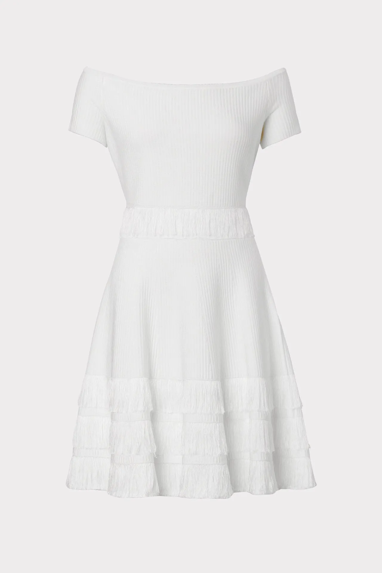 Fringe Off The Shoulder Dress