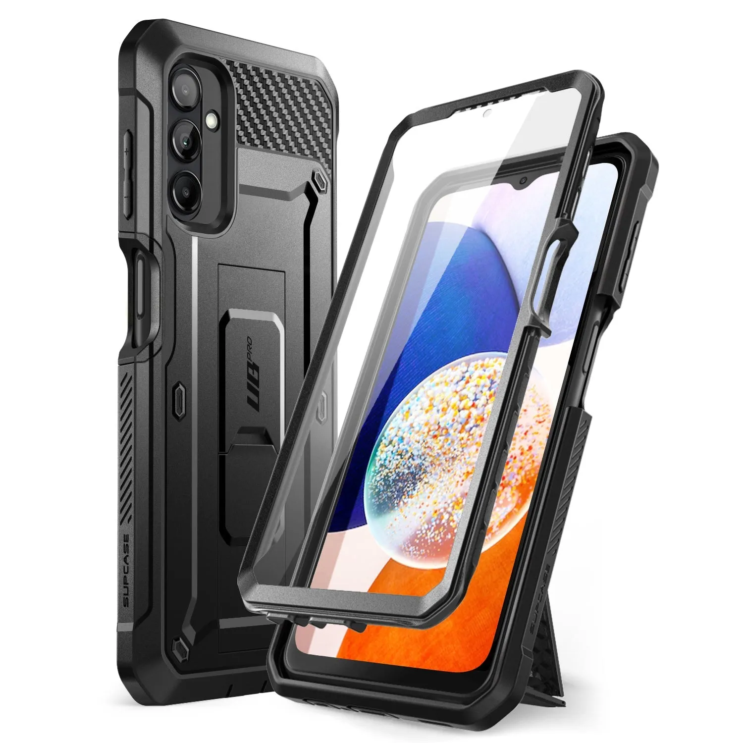 Galaxy A14 Unicorn Beetle Pro Rugged Holster Case(open box)-Black