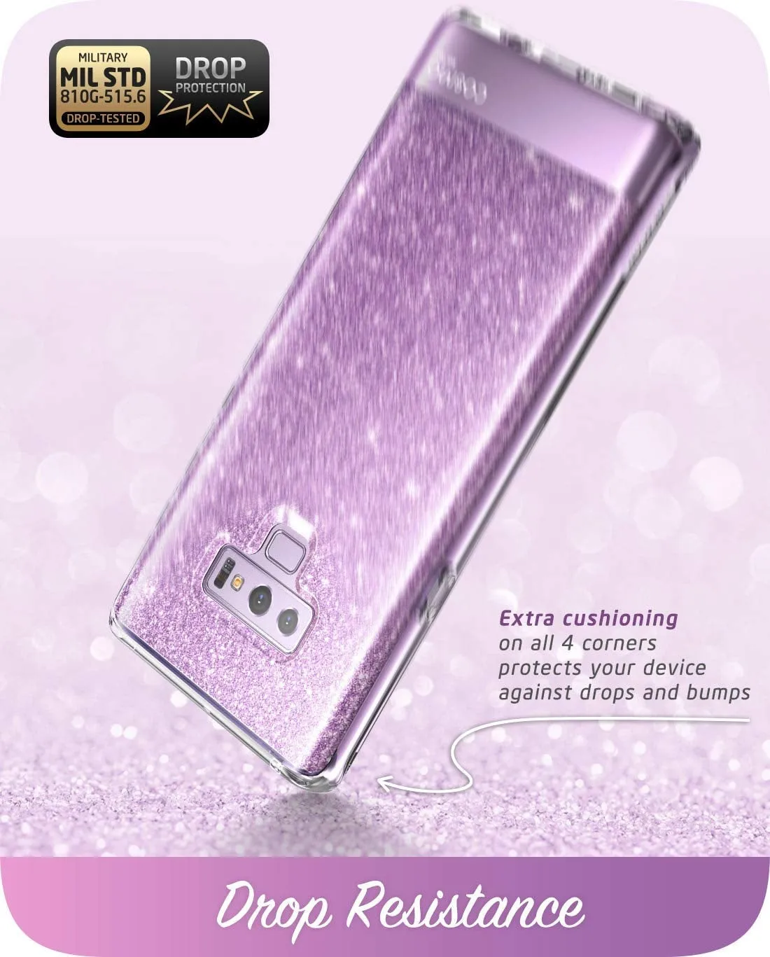 Galaxy Note9 Cosmo Case(open box) - Glitter Purple