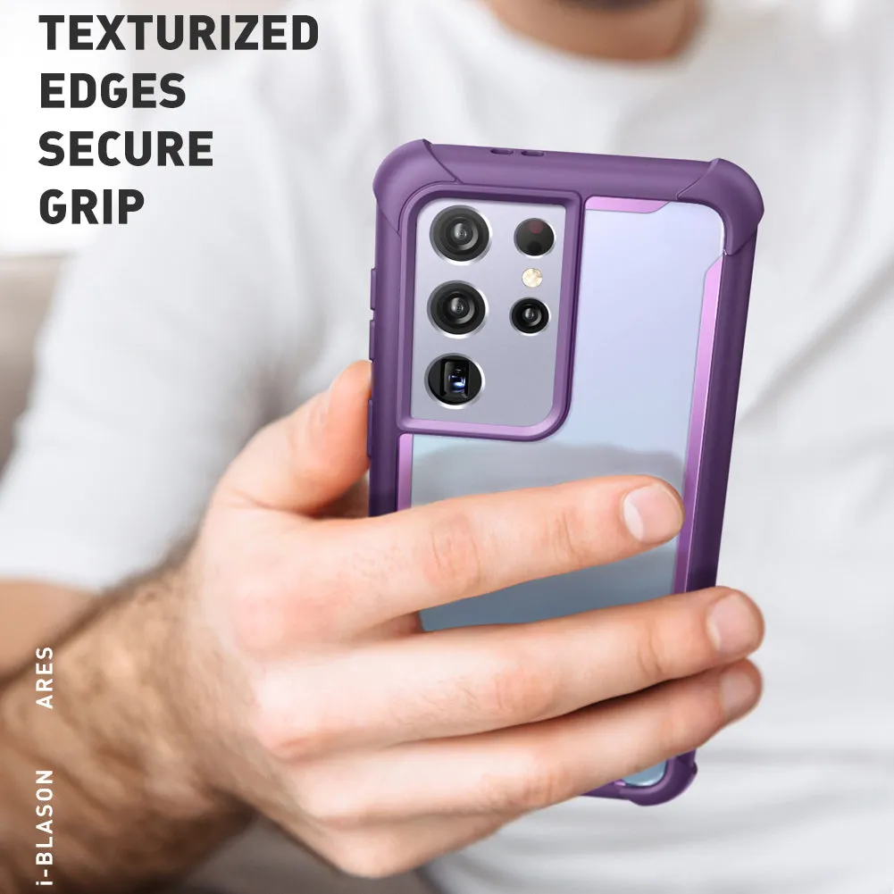 Galaxy S21 Ultra Ares Clear Rugged Case(open box) - Purple