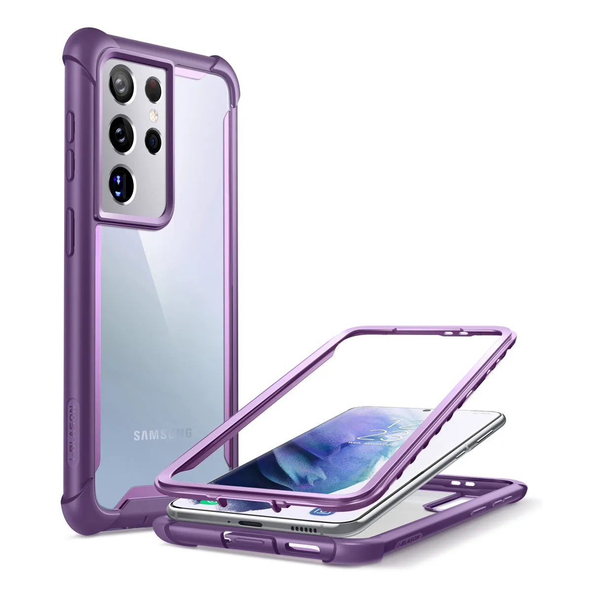 Galaxy S21 Ultra Ares Clear Rugged Case(open box) - Purple