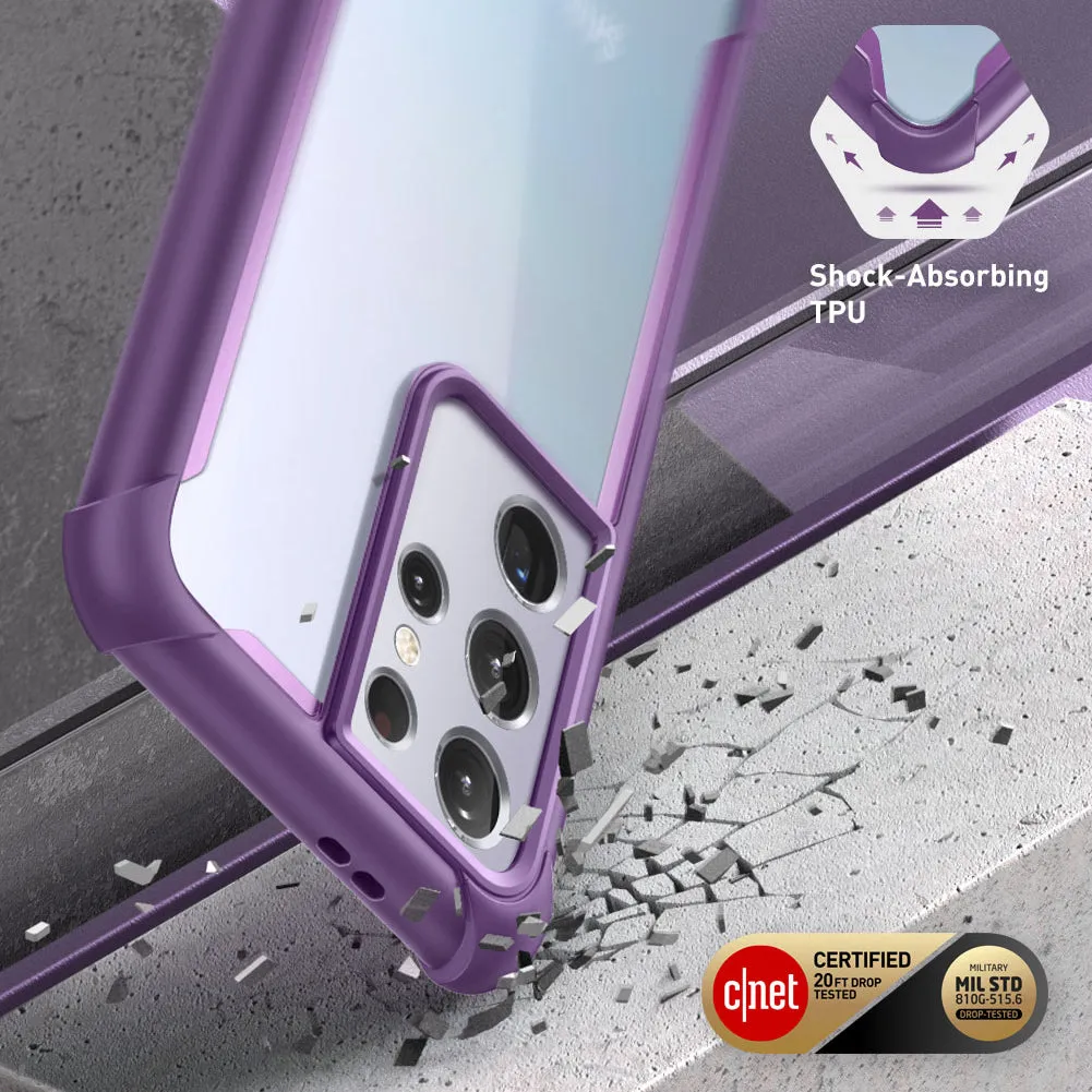 Galaxy S21 Ultra Ares Clear Rugged Case(open box) - Purple