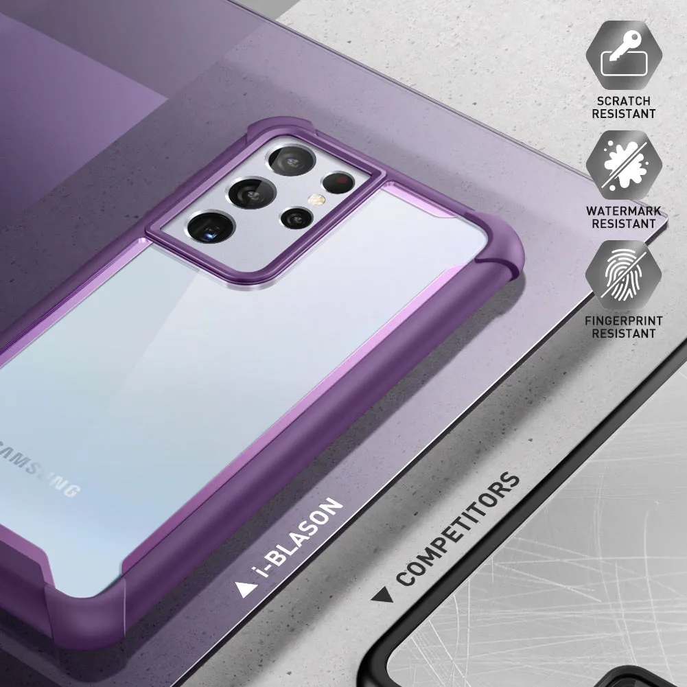 Galaxy S21 Ultra Ares Clear Rugged Case(open box) - Purple