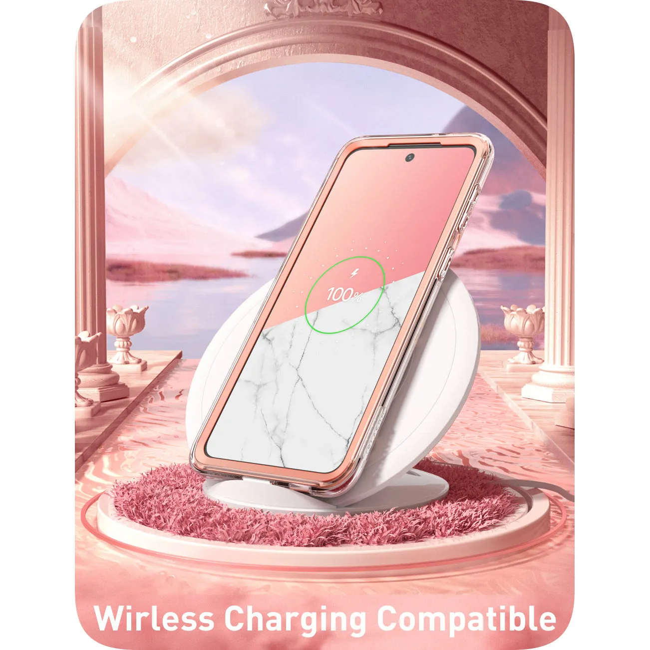 Galaxy S22 Cosmo Case(open box) - Marble Pink