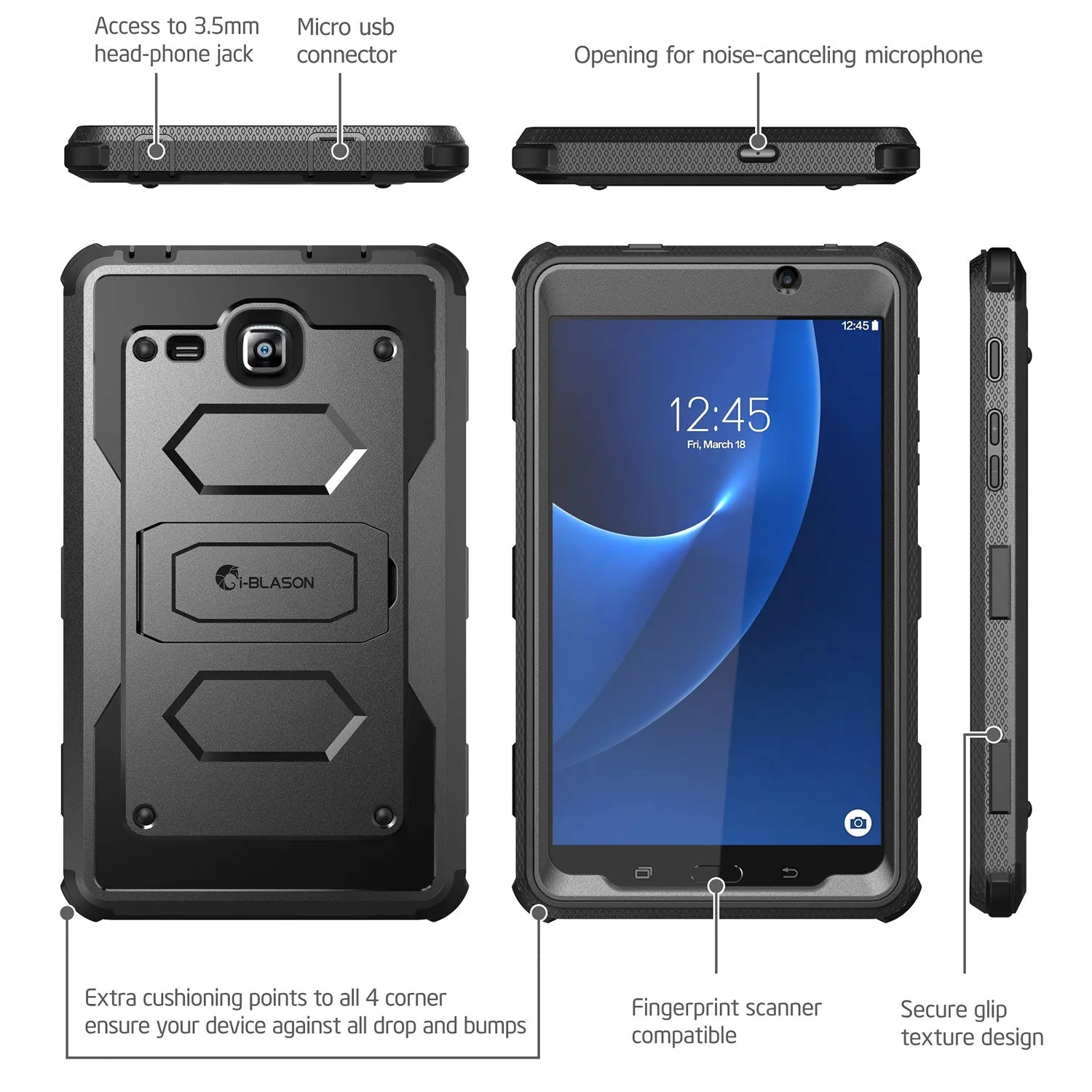 Galaxy Tab A 7.0 inch (2016) Armorbox Case(open box) - Black