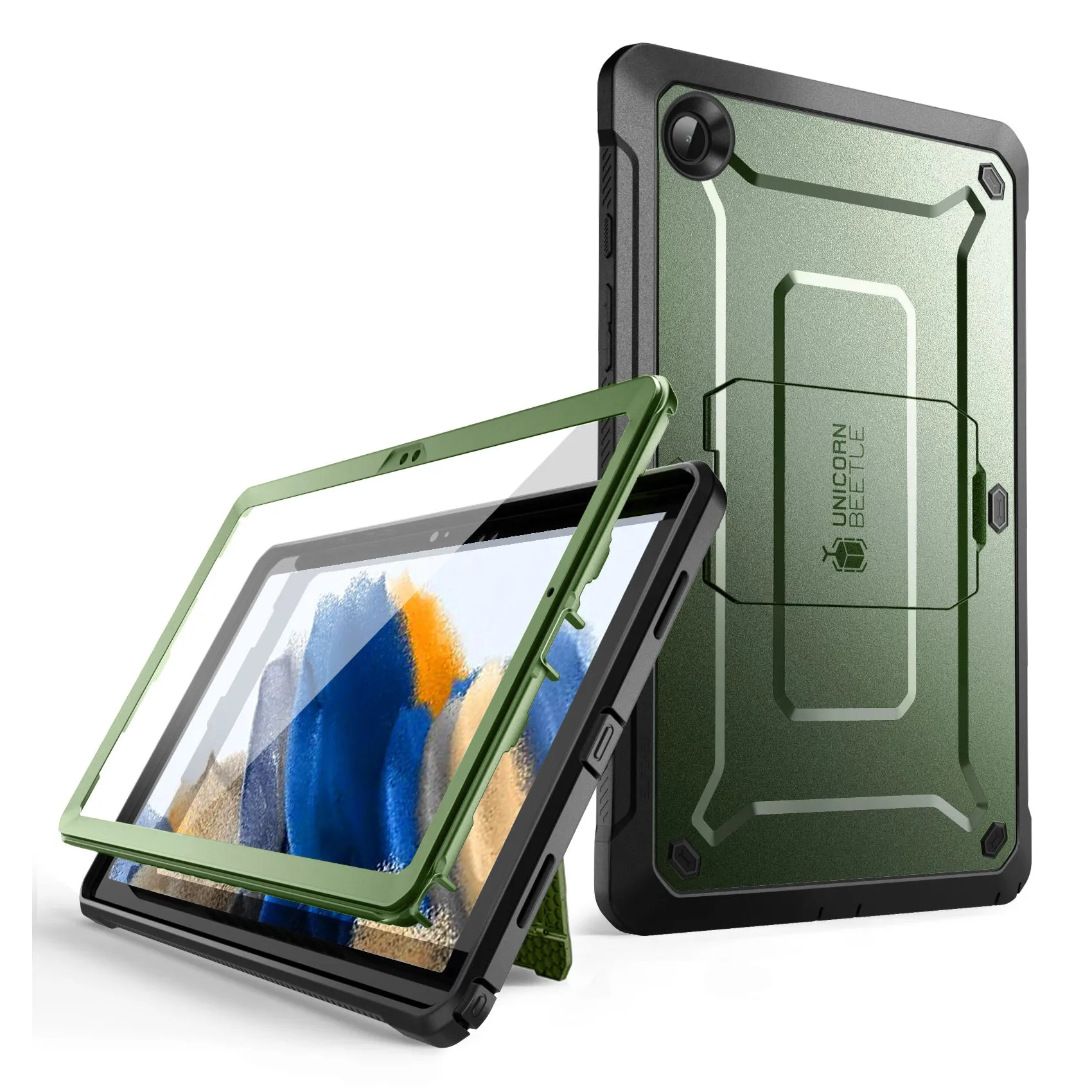 Galaxy Tab A8 10.5 inch (2022) Unicorn Beetle PRO Full-Body Case(open box)-Dark Green