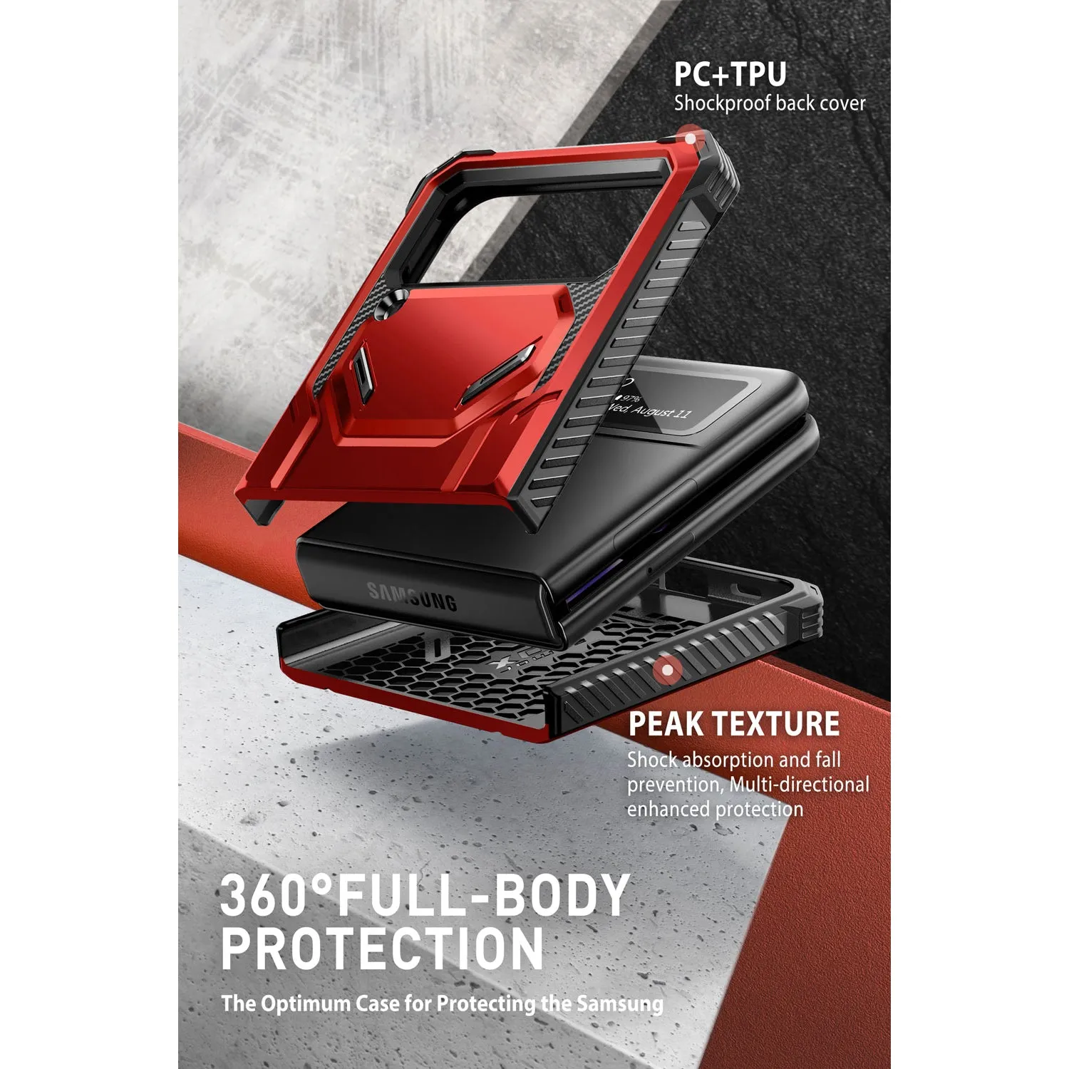 Galaxy Z Flip4 Armorbox(open box)- Metallic Red