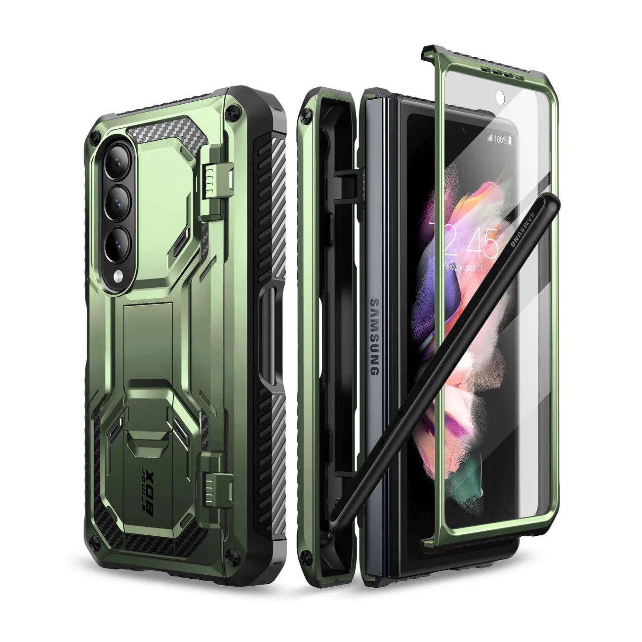 Galaxy Z Fold4 Armorbox(open box) - Dark Green