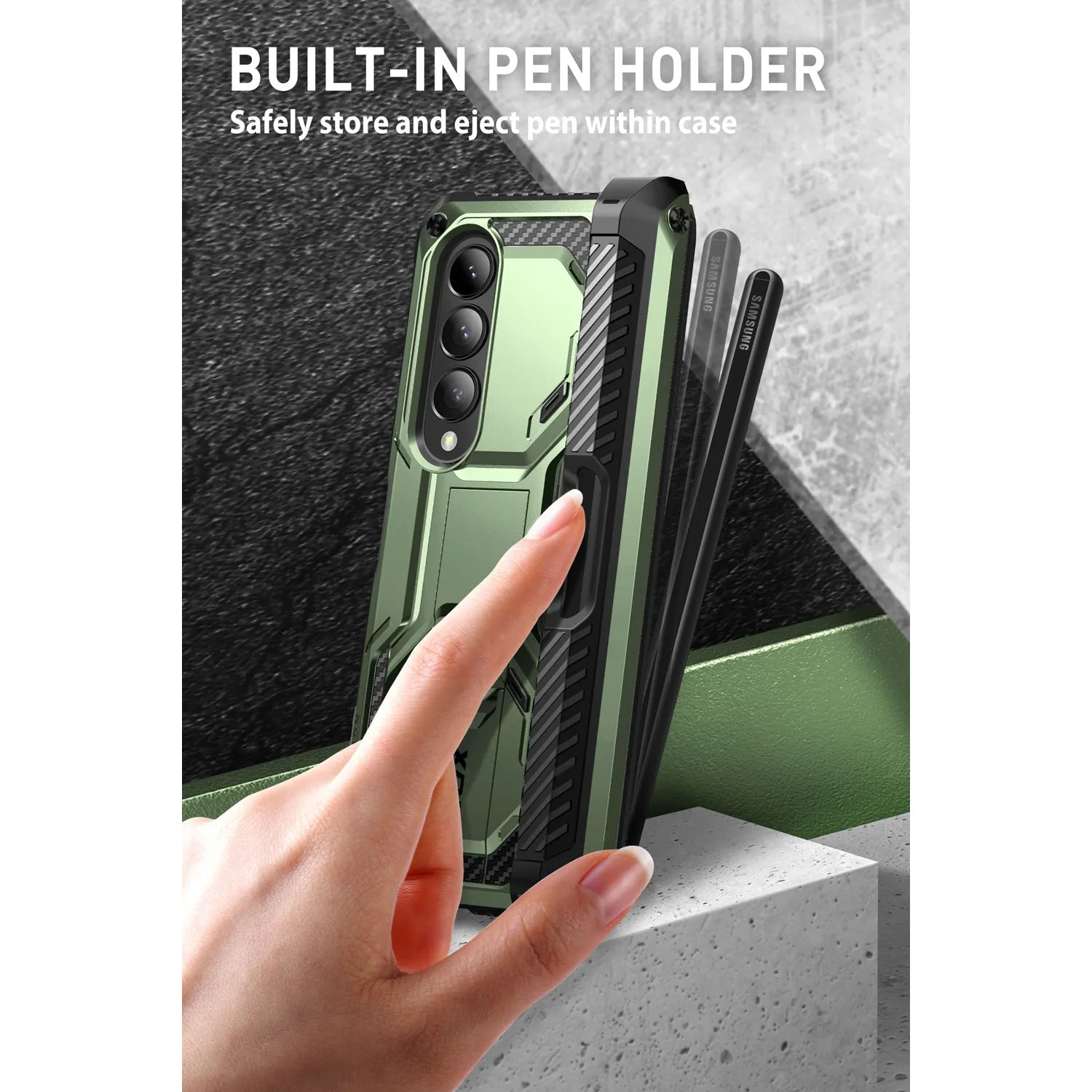 Galaxy Z Fold4 Armorbox(open box) - Dark Green