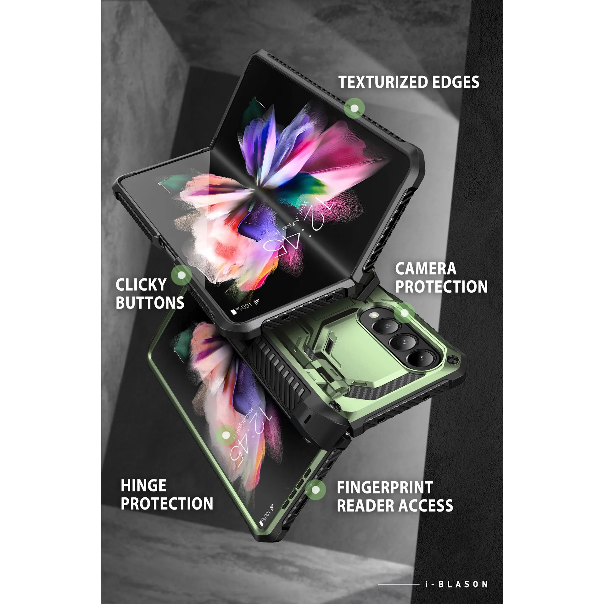 Galaxy Z Fold4 Armorbox(open box) - Dark Green