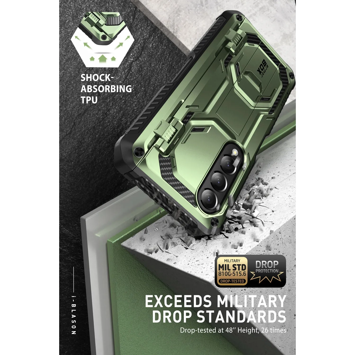 Galaxy Z Fold4 Armorbox(open box) - Dark Green
