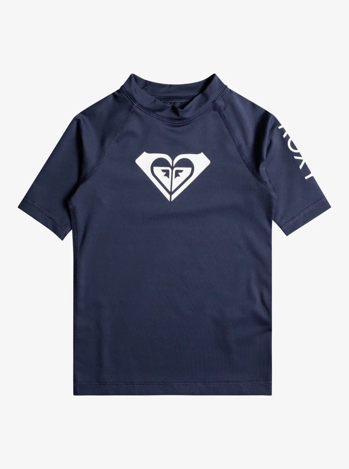 Girls 2-7 Whole Hearted UPF 50 Short Sleeve Rashguard - Mood Indigo
